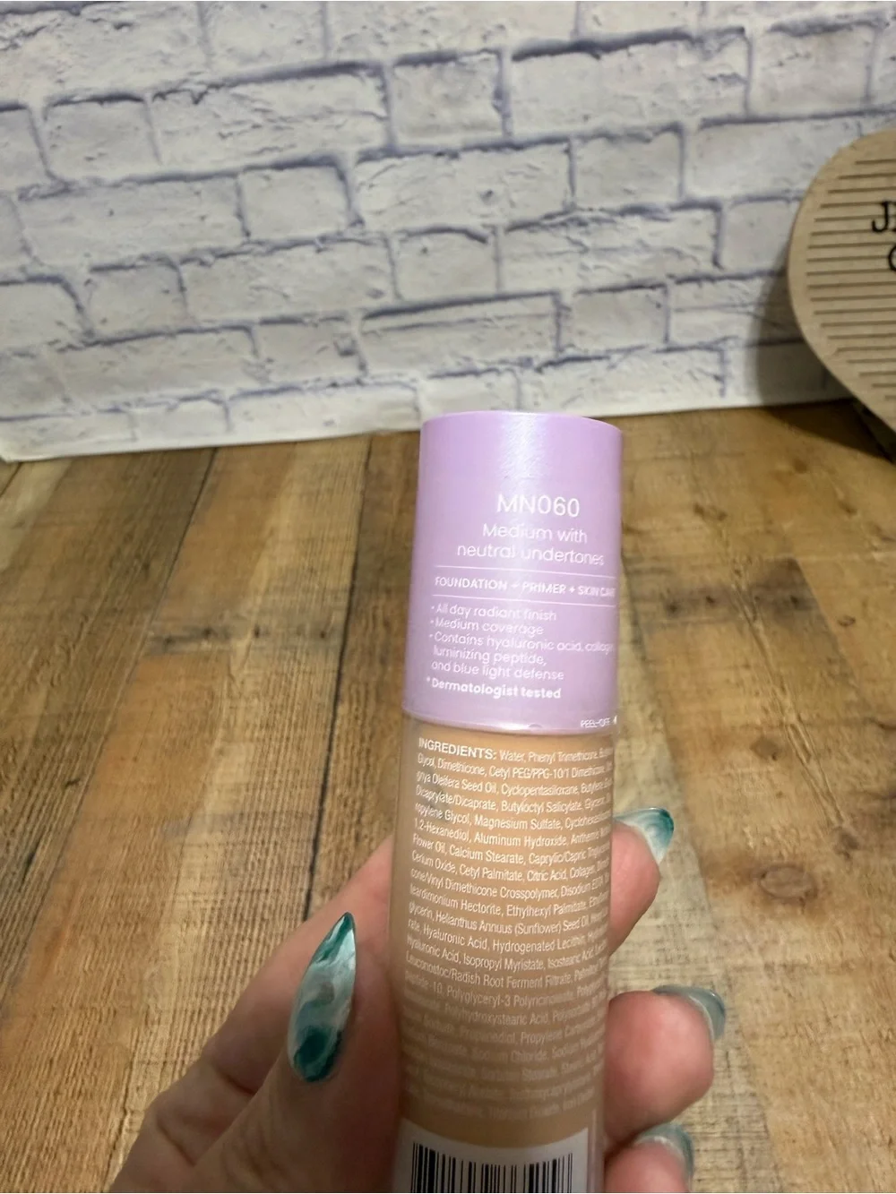 JOAH Crystal‎ Glow Peptide-Infused Foundation Mn060 medium neutral